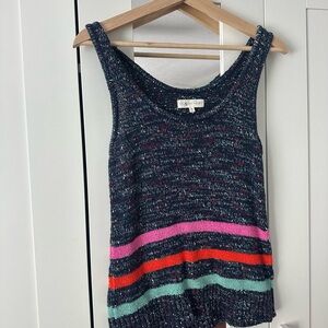Lou & Grey Colorful Striped Knit Tank